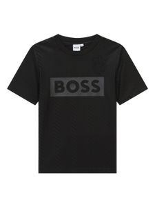 BOSS Kidswear t-shirt en coton à logo imprimé - Noir