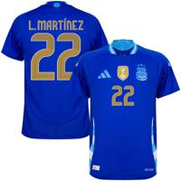 Argentinië Authentic Heat.RDY Shirt Uit 2024-2025 + L. Martínez 22