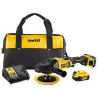 DeWALT DCM849P2 Accu Haakse Polijstmachine 125-180mm Brushless 18V XR 5.0Ah in Transporttas