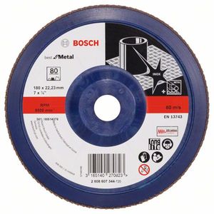 Bosch Accessoires 1 Lamellenschijf 180 X571, 
Best for Metal recht, kunststof, 80 - 2608607344