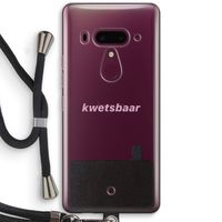 kwetsbaar: HTC U12+ Transparant Hoesje met koord