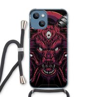 Hell Hound and Serpents: iPhone 13 Transparant Hoesje met koord