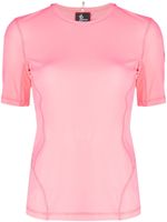 Moncler t-shirt Activewear à patch logo - Rose