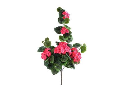 Kunstbloem geranium 70 cm, donkeroze - Buitengewoon de boet