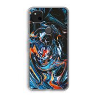 Black Unicorn: Google Pixel 4a Transparant Hoesje Black Unicorn: Google Pixel 4a Transparant Hoesje