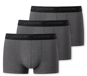 Schiesser Boxershorts Uncover Function grijs 3-pack