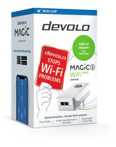 Devolo Magic 2 WiFi next Powerline WiFi uitbreidingsadapter 8610 DE, AT, NL, EU Powerline, WiFi 2400 MBit/s