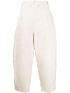 SONGZIO pantalon court à coupe ample - Blanc