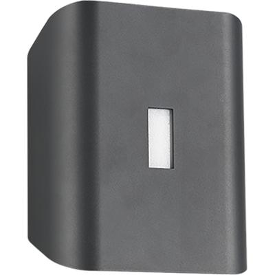 LED Tuinverlichting - Wandlamp Buitenlamp - Trion Paterna - 7.5W - 850 lumen - Aanpasbare kleur - Antraciet - Aluminium
