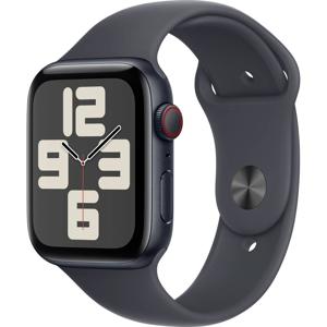 Apple Watch SE (2024) GPS + Cellular 44 mm Aluminium kast Sportband Middernacht M/L