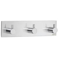 Smedbo Beslagsboden Handdoekhouder - 18x4.5x3cm - zelfklevend - RVS Gepolijst Edelstaal BK1107