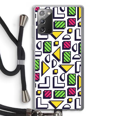 8-bit N°4: Samsung Galaxy Note 20 / Note 20 5G Transparant Hoesje met koord