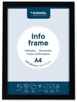 Europel zelfklevend kader ft A4, zwart, pak van 2 stuks