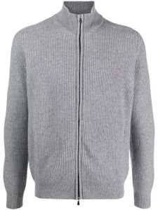 Barba pull zippé en cachemire - Gris