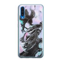 Pastel zwart: Samsung Galaxy A50 Transparant Hoesje