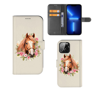 Telefoonhoesje met Pasjes voor iPhone 13 Pro Max Paard