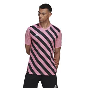 adidas Entrada 22 Graphic Voetbalshirt Roze Zwart