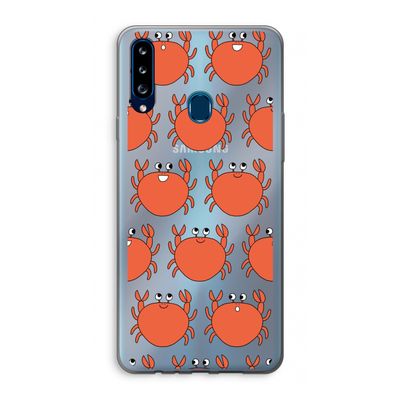 Krab: Samsung Galaxy A20s Transparant Hoesje