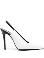 Saint Laurent escarpins Raven 110 mm à bride arrière - Blanc