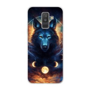 Wolf Dreamcatcher: Samsung Galaxy A6 Plus (2018) Transparant Hoesje