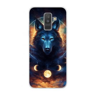Wolf Dreamcatcher: Samsung Galaxy A6 Plus (2018) Transparant Hoesje