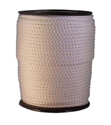 Koord nylon wit gevlochten 10mm (100mtr)