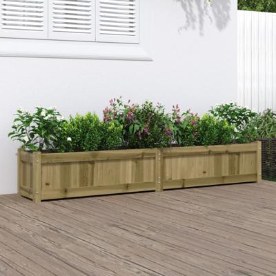 VidaXL Plantenbak 180x31x31 cm geïmpregneerd grenenhout