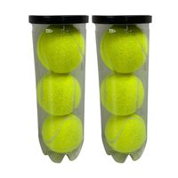 Tennisballen in koker - 6x - geel - Tennisballen