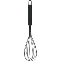 Kook/keuken gerei - kookgarde/opklopper - zwart - RVS - 29 cm