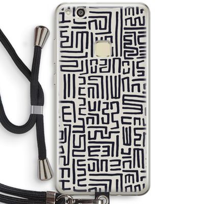 Moroccan Print: Huawei Ascend P10 Lite Transparant Hoesje met koord