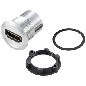 TRU COMPONENTS TC-11980452 HDMI-paneeladapterbus HDMI-bus - HDMI-bus Zilver Inhoud: 1 stuk(s)