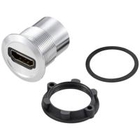 TRU COMPONENTS TC-11980452 HDMI-paneeladapterbus HDMI-bus - HDMI-bus Zilver Inhoud: 1 stuk(s)