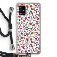 Planets Space: Samsung Galaxy A51 5G Transparant Hoesje met koord