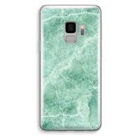 Groen marmer: Samsung Galaxy S9 Transparant Hoesje - thumbnail