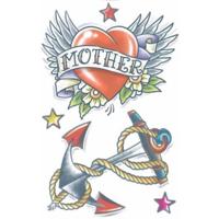 Realistische zeeman nep tattoos - 1 vel - maritiem - natte doek - 30 seconden en klaar