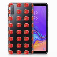 Samsung Galaxy A7 (2018) | Siliconen Case | Paprika Red