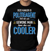 Grote maten Deze kanjer is Politieagent cadeau t-shirt zwart voor heren