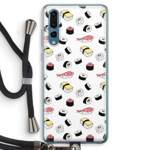 Sushi time: Huawei P20 Pro Transparant Hoesje met koord