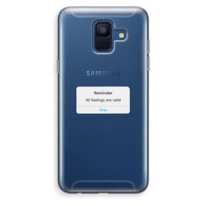 Reminder: Samsung Galaxy A6 (2018) Transparant Hoesje