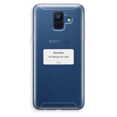 Reminder: Samsung Galaxy A6 (2018) Transparant Hoesje