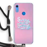 Sorry not sorry: Huawei Y6s Transparant Hoesje met koord Sorry not sorry: Huawei Y6s Transparant Hoesje met koord