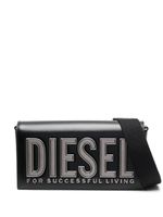 Diesel Biscotto M leather shoulder bag - Noir