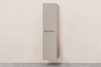 Kolomkast Wiesbaden Sulora 160x40x35 cm Afgeronde Hoeken Geribbeld Mat Beige