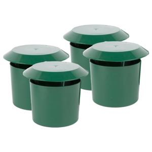 Slakkenval - 4x - onzichtbaar - groen - kunststof - slakkenvallen tuin