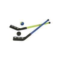 Hockey set met 2 sticks en een bal en puck voor kinderen buitenspeelgoed   - - thumbnail