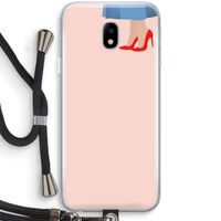 High heels: Samsung Galaxy J3 (2017) Transparant Hoesje met koord