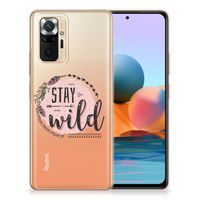 Xiaomi Redmi Note 10 Pro Telefoonhoesje met Naam Boho Stay Wild - thumbnail