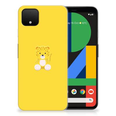 Google Pixel 4 XL Telefoonhoesje met Naam Baby Leopard Google Pixel 4 XL Telefoonhoesje met Naam Baby Leopard