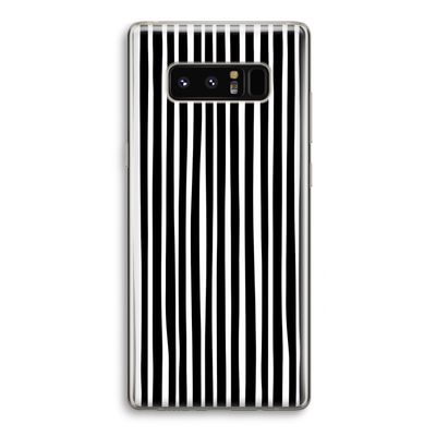 Stripes: Samsung Galaxy Note 8 Transparant Hoesje