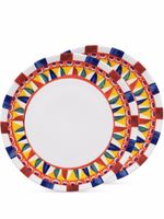 Dolce & Gabbana set de deux assiettes à imprimé Sicilian Carretto - Blanc